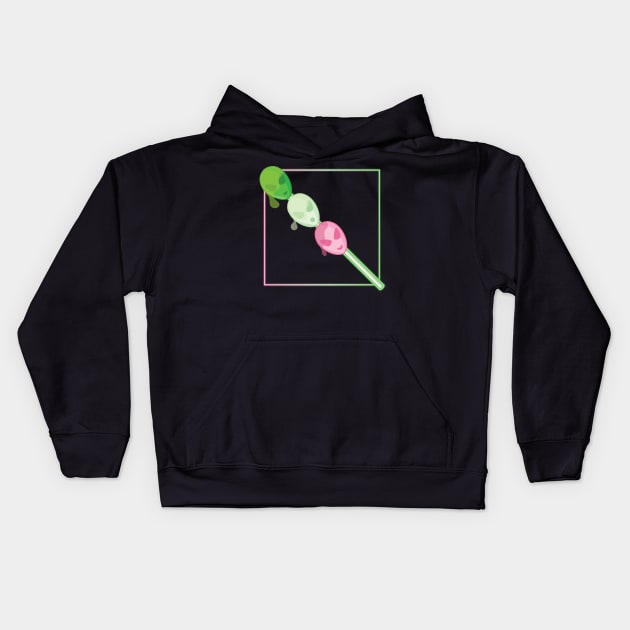 Alien Dango Kids Hoodie by artslee